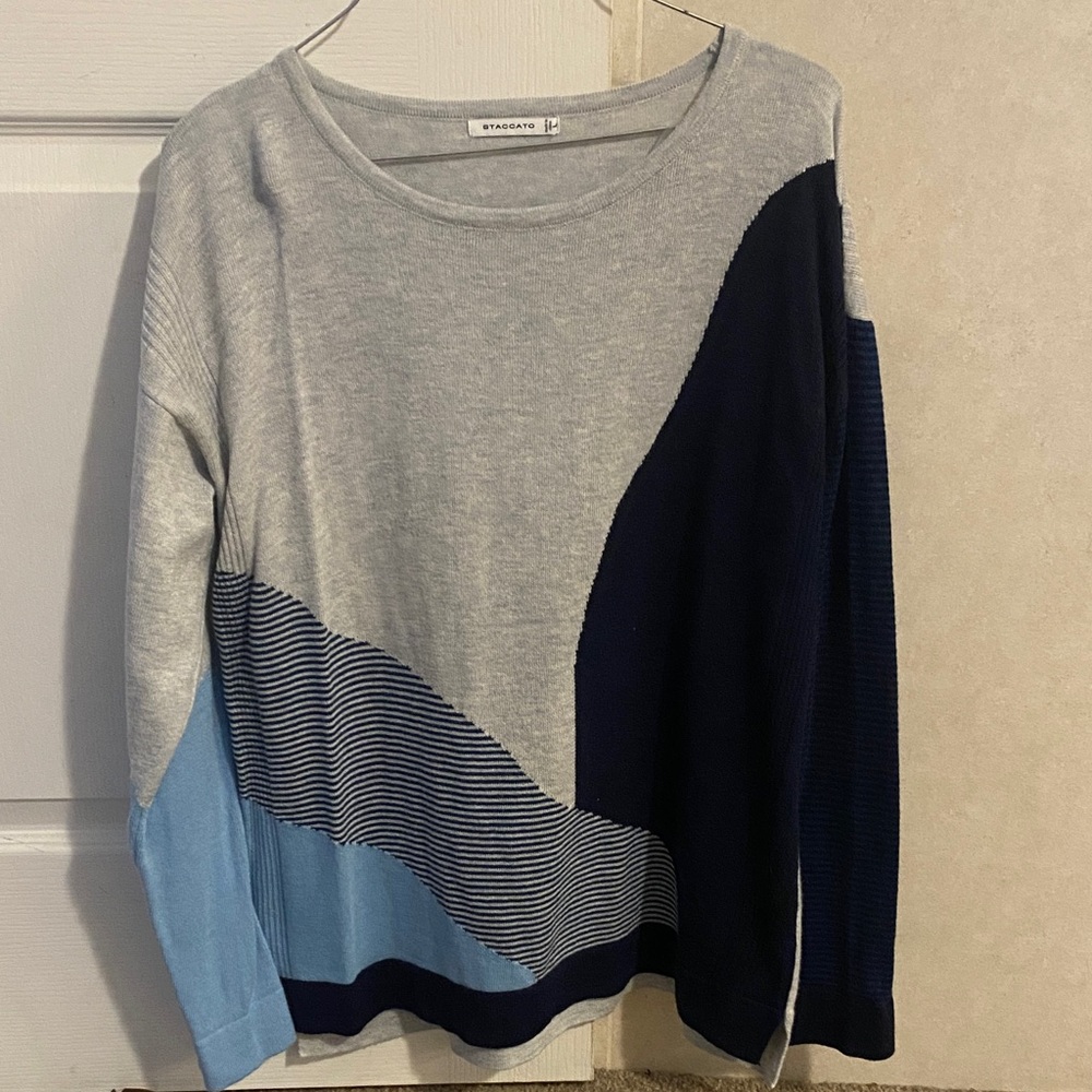 Staccato Gray and Blue Women's Sweater
